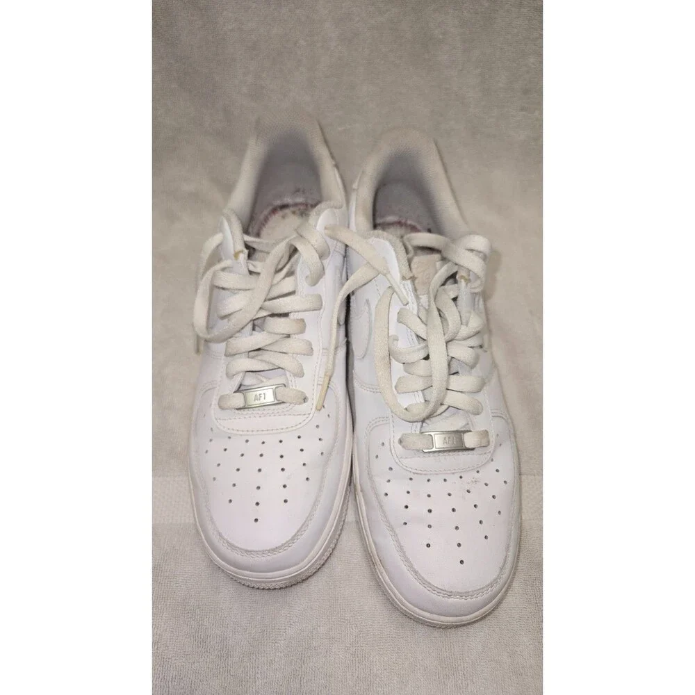 Mens Nike Air Force 1  Easy On White Leather Comfort Sneakers Men Shoes Size 10